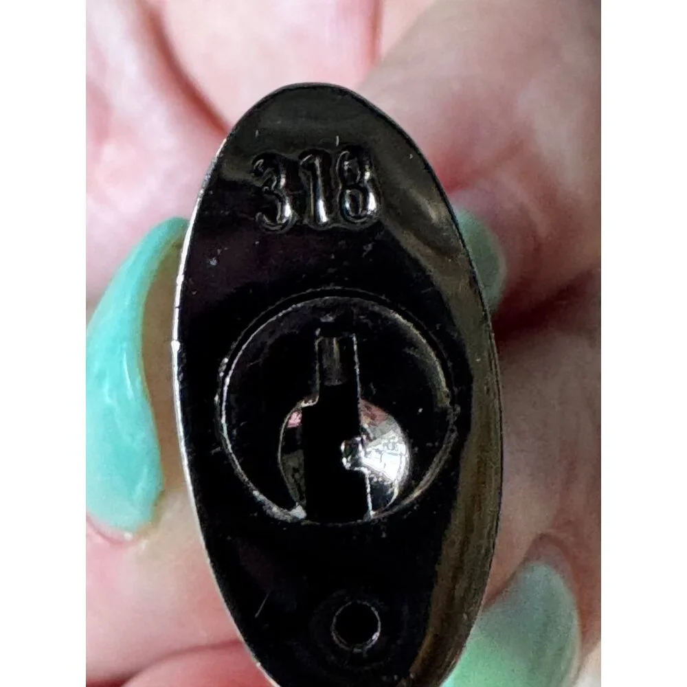 Louis Vuitton Paris Silver Padlock Keyhole No. 318 Made In France - Picture 5 of 7